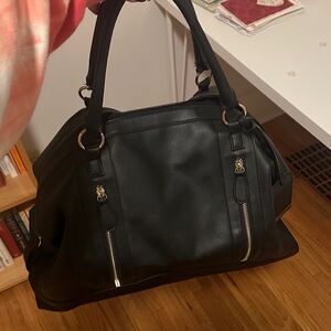 Elegant Black Duffle Bag